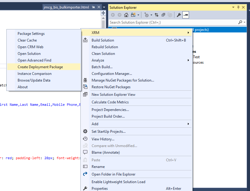 BulkImporterSolutionMenu