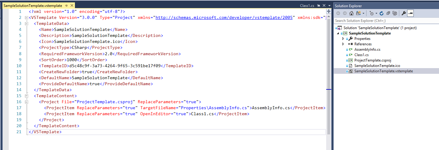 New Project Template Project